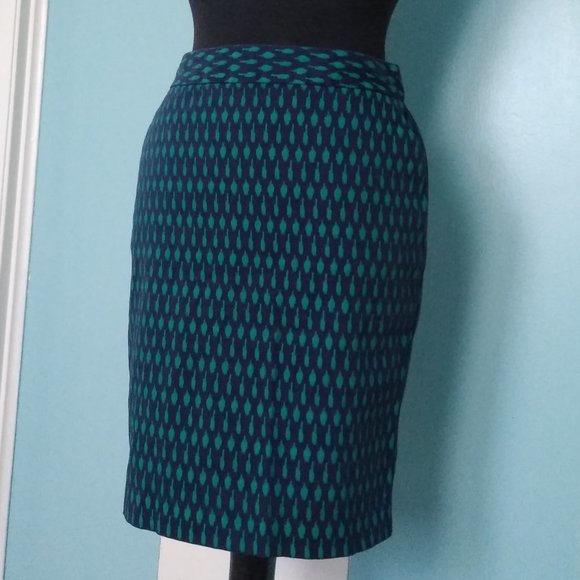 Tommy Hilfiger Paint Brush Print Pencil Skirt - Picture 3 of 8